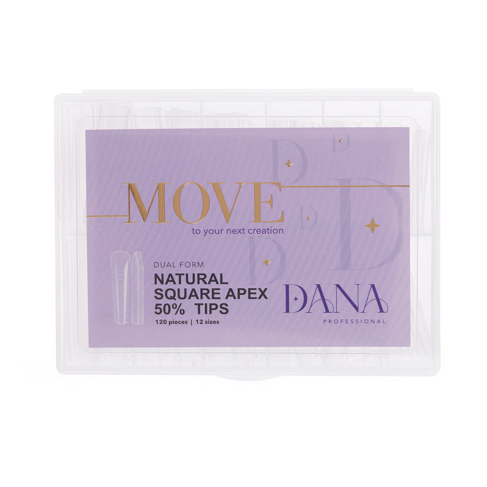 Dana Professional Dual Forms - Natural Square Apex 50% (120pcs)