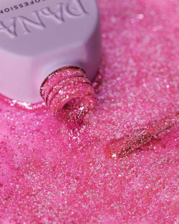 Diamond Gel Polish -  Pink Glitz 07 (10ml)