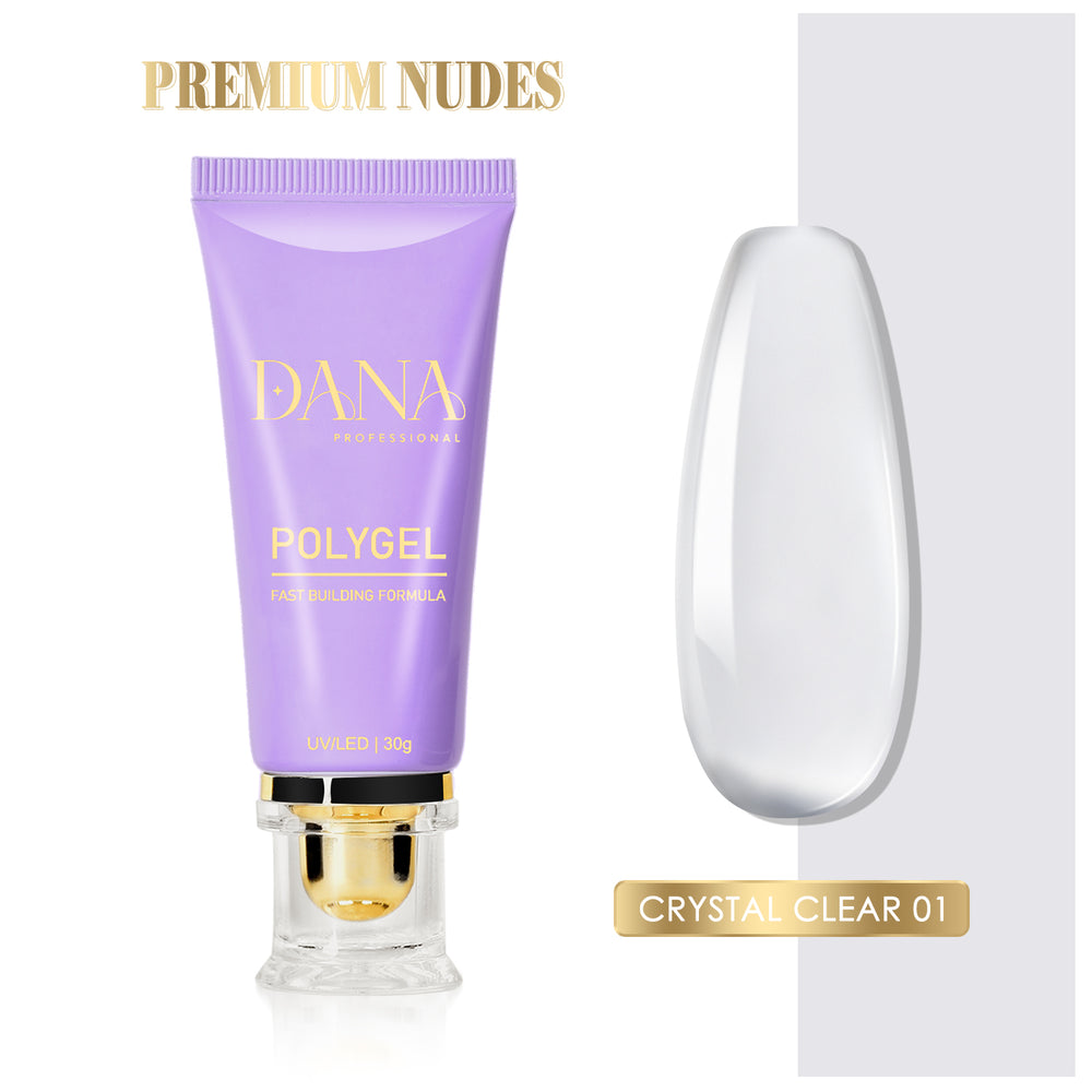 Polygel Premium Nudes - Crystal Clear 01 (30ml)
