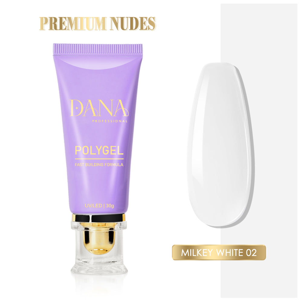 Polygel Premium Nudes - Milky White 02 (30ml)