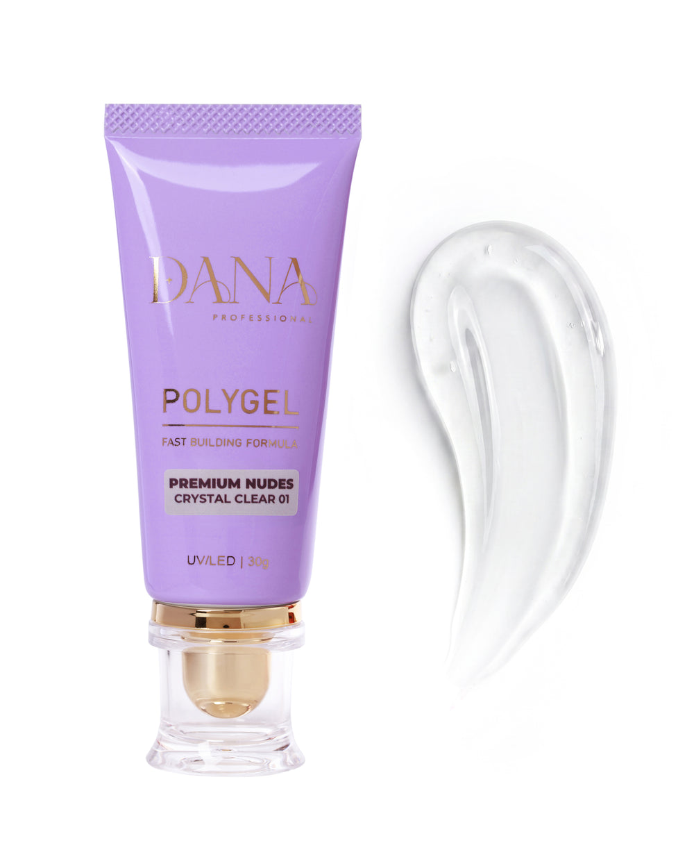 Dana Professional Polygel Premium Nudes - Crystal Clear 01 (30ml)