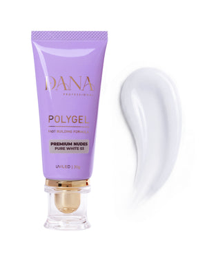 Dana Professional Polygel Premium Nudes - Pure White 03 (30ml)