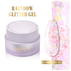 Rainbow Glitter Gel - Fairy Floss 04 (30ml)
