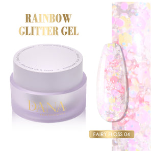 Rainbow Glitter Gel - Fairy Floss 04 (30ml)