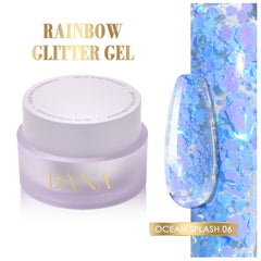 Rainbow Glitter Gel - Ocean Splash 06 (30ml)