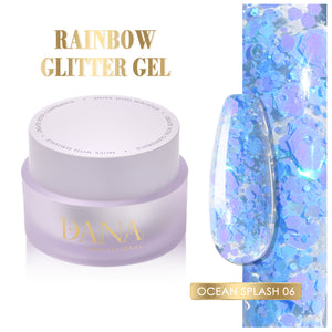 Rainbow Glitter Gel - Ocean Splash 06 (30ml)