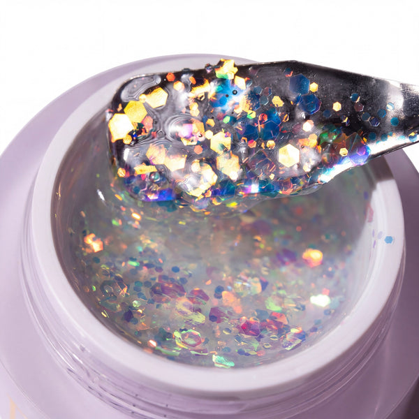 Rainbow Glitter Gel - Confetti Pop 01 (30ml) texture