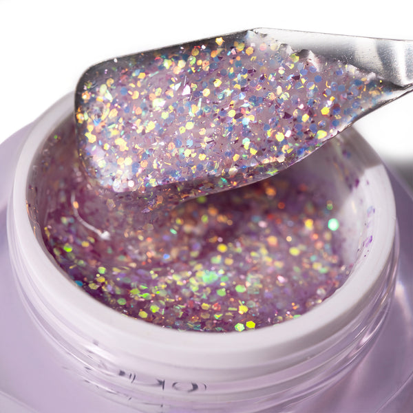 Rainbow Glitter Gel - Glitz & Glow 02 (30ml) texture