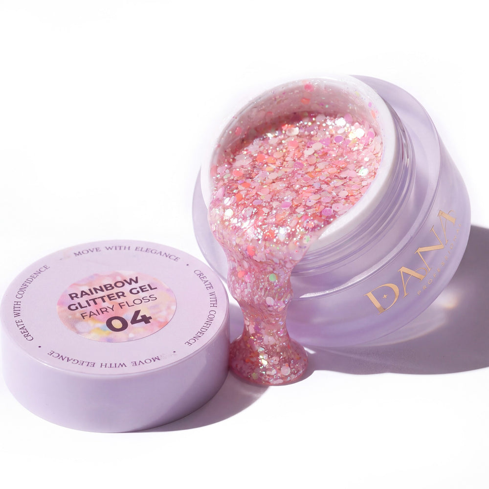 Rainbow Glitter Gel - Fairy Floss 04 (30ml)