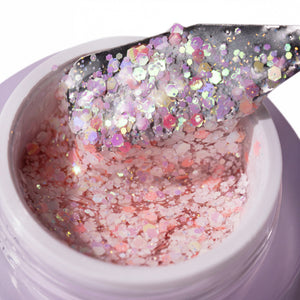 Rainbow Glitter Gel - Fairy Floss 04 (30ml) texture