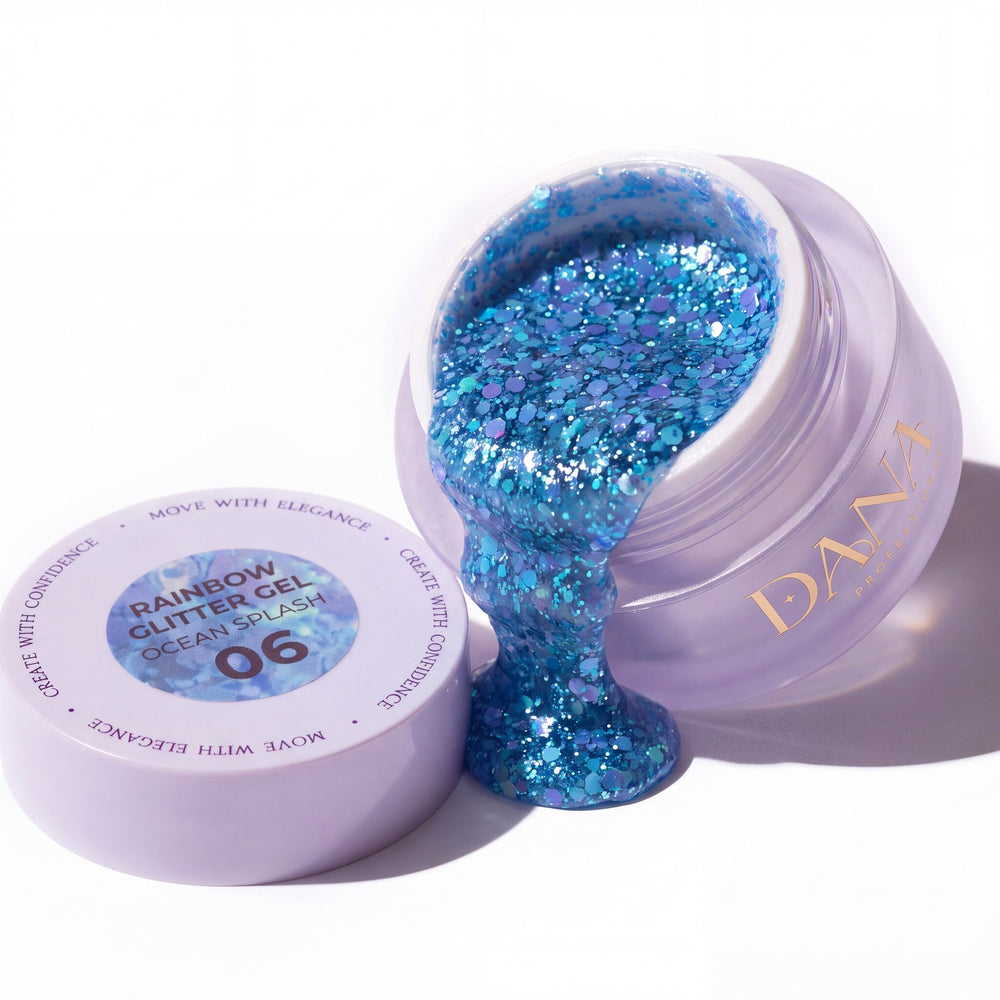 Rainbow Glitter Gel - Ocean Splash 06 (30ml)