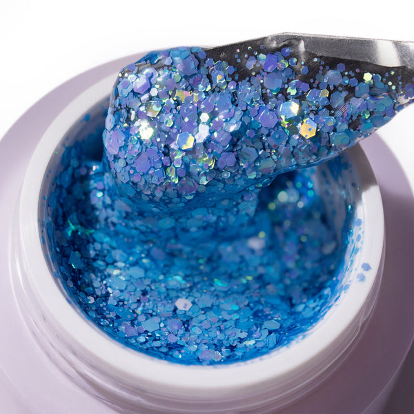 Rainbow Glitter Gel - Ocean Splash 06 (30ml) texture
