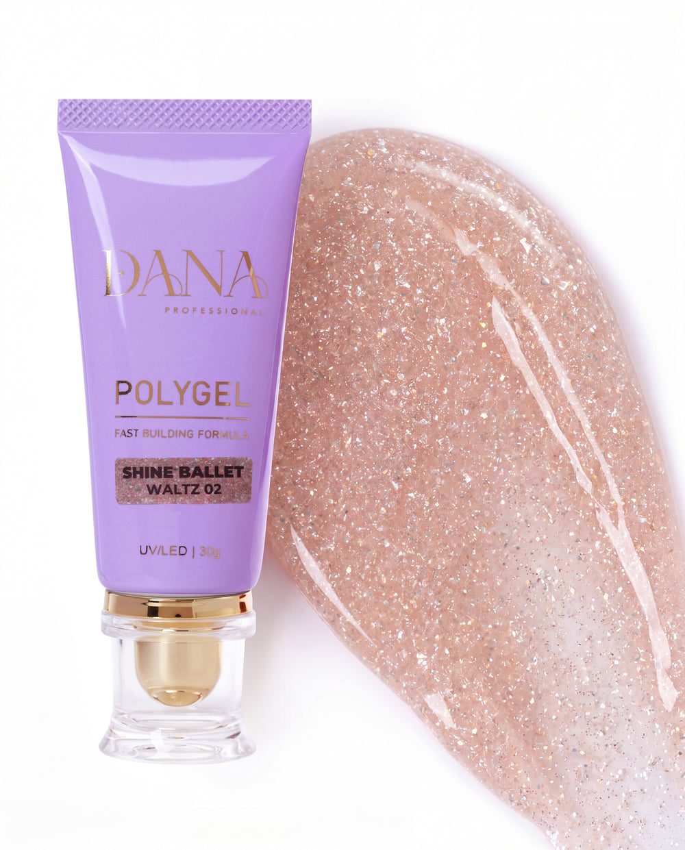 Dana Professional Polygel Shine Ballet - Waltz 02 (30ml)