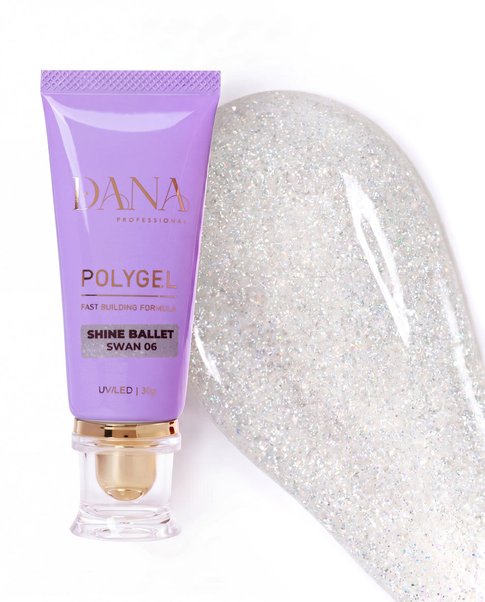 Dana Professional Polygel Shine Ballet - Swan 06 (30ml)