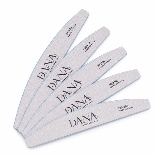 Premium Half Moon Nail File 100/150 Set (25pcs)